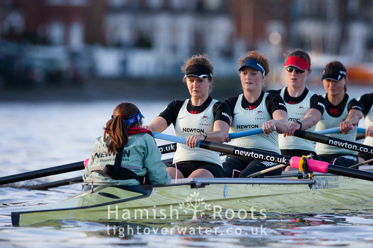 Cambridge University Women begin their Trial Eights race